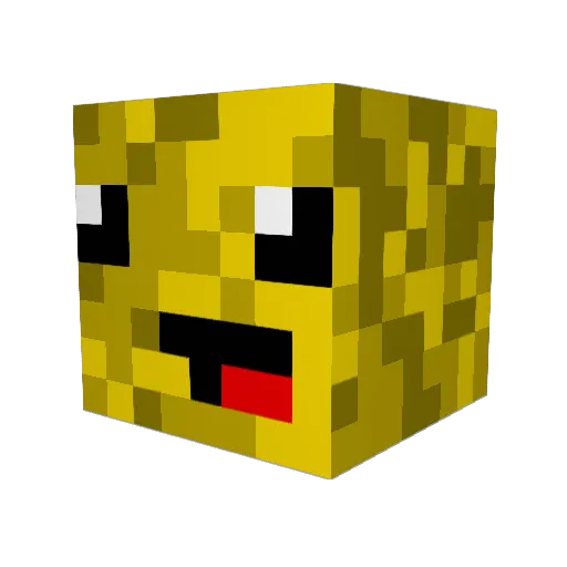 KornLP Minecraft avatar head, 3D render