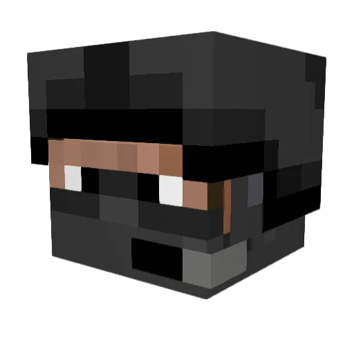 KornRanger Minecraft avatar head, 3D render