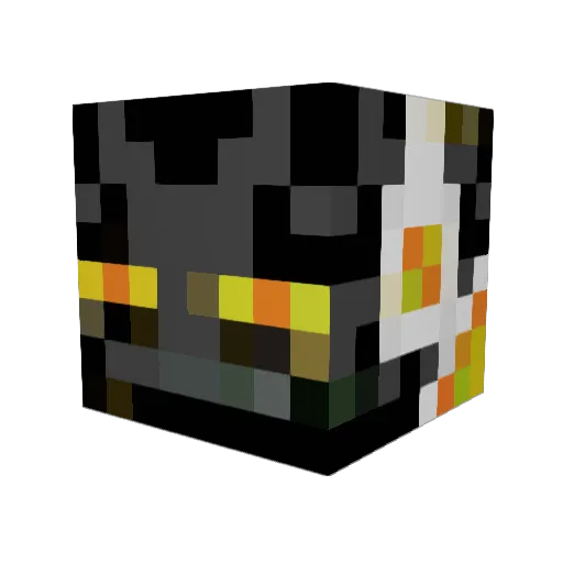 Korn_7 Minecraft avatar head, 3D render