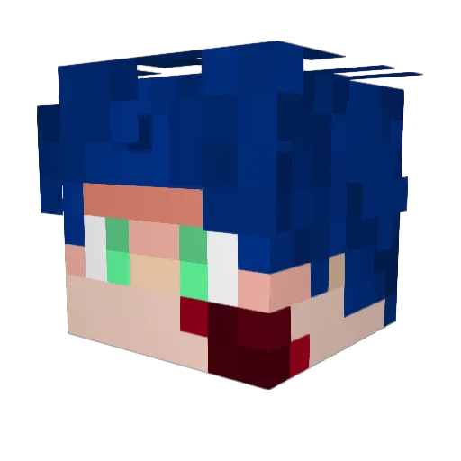 Kornel58 Minecraft avatar head, 3D render