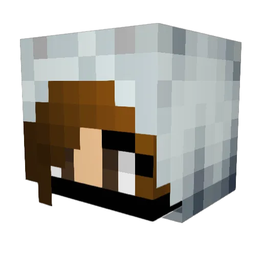 Kornelia11 Minecraft avatar head, 3D render