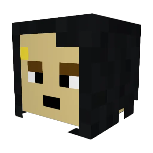 Kornianer Minecraft avatar head, 3D render