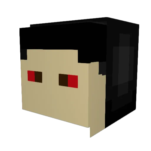 KornikKL Minecraft avatar head, 3D render