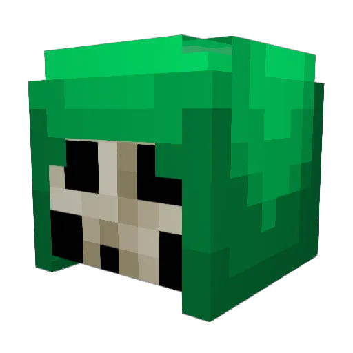 KoroSensei Minecraft avatar head, 3D render