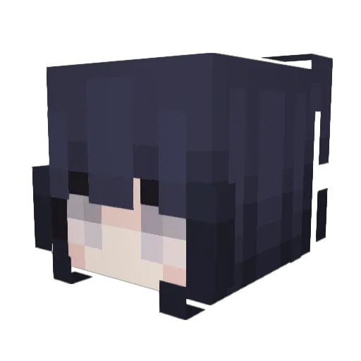 KoroX_K Minecraft avatar head, 3D render