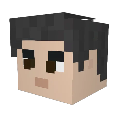 Koro_Sensei_3e Minecraft avatar head, 3D render