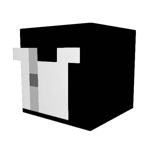 Korobchaty Minecraft avatar head, 3D render