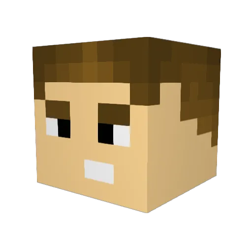 Korosensei96 Minecraft avatar head, 3D render