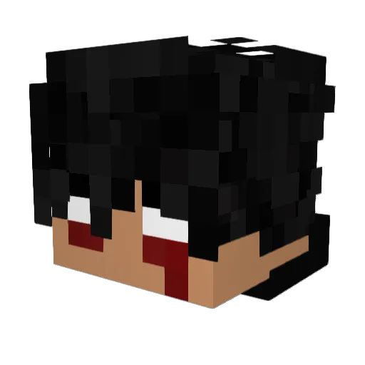 Korosley Minecraft avatar head, 3D render