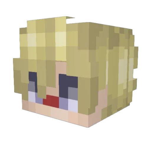Korosu404_ Minecraft avatar head, 3D render