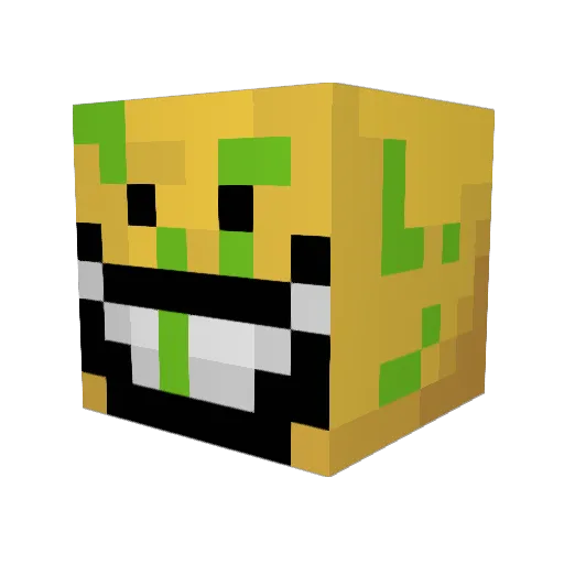 Korozzif Minecraft avatar head, 3D render