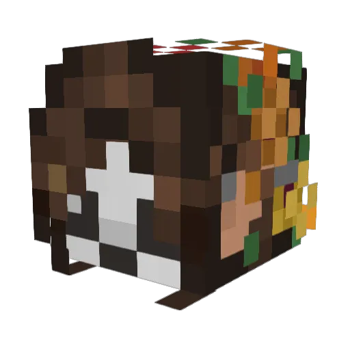 KorraePlays Minecraft avatar head, 3D render