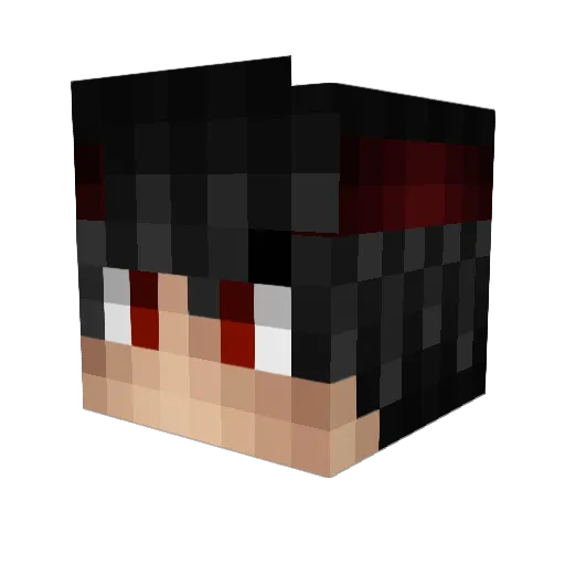 Korrigam Minecraft avatar head, 3D render