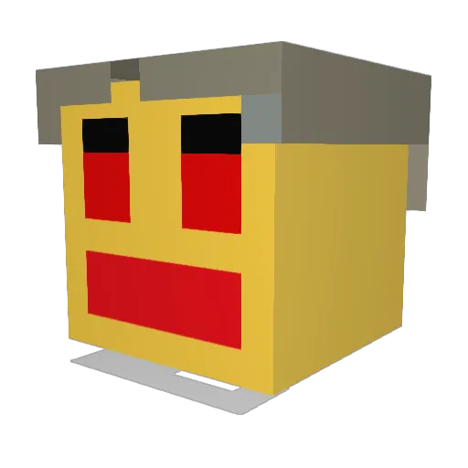 Korrodio Minecraft avatar head, 3D render