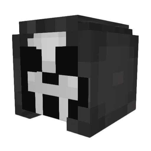 Korrupted0 Minecraft avatar head, 3D render