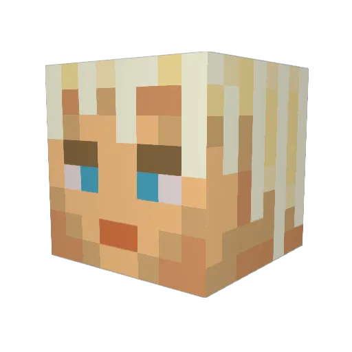 KorsarGodx Minecraft avatar head, 3D render