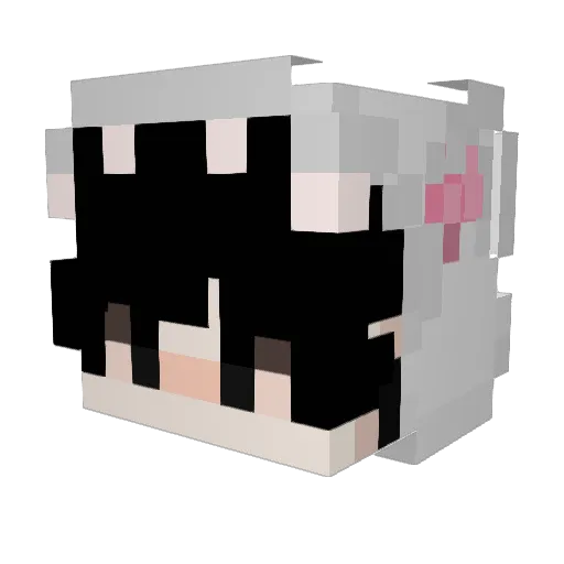 Korsay Minecraft avatar head, 3D render