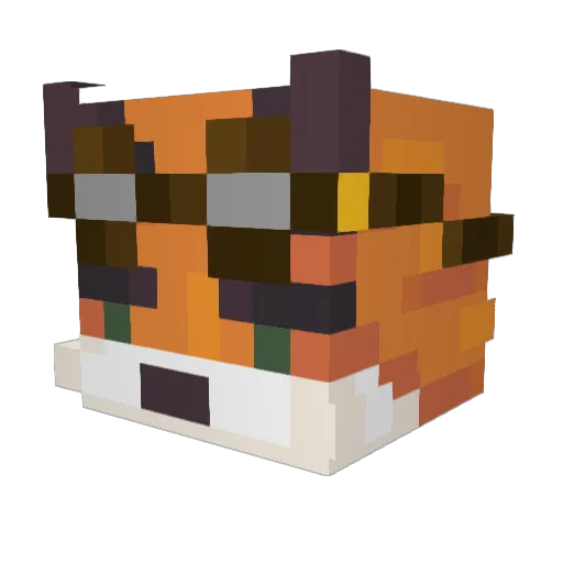 Korshi_ Minecraft avatar head, 3D render