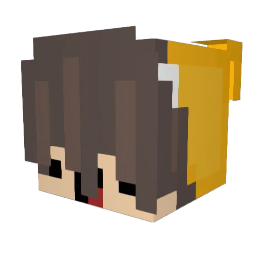 KortNekk Minecraft avatar head, 3D render