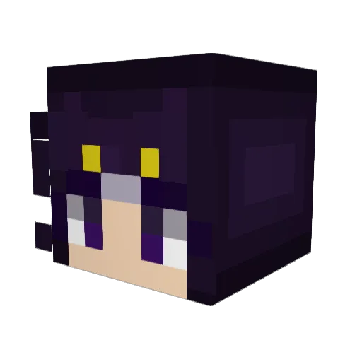 Korthaig Minecraft avatar head, 3D render