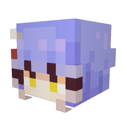 Koru86 Minecraft avatar head, 3D render