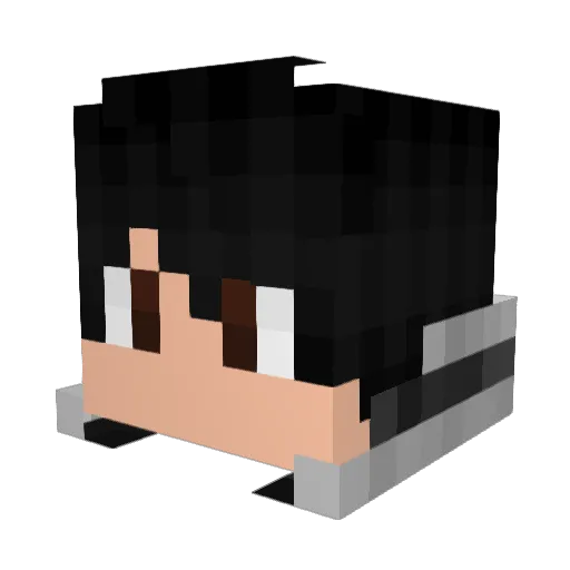 KoruD9 Minecraft avatar head, 3D render