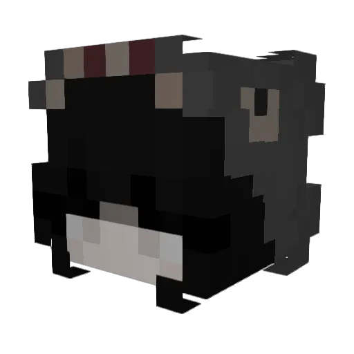 Korumi14 Minecraft avatar head, 3D render
