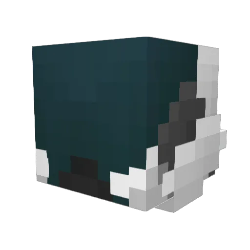 Koruptus Minecraft avatar head, 3D render
