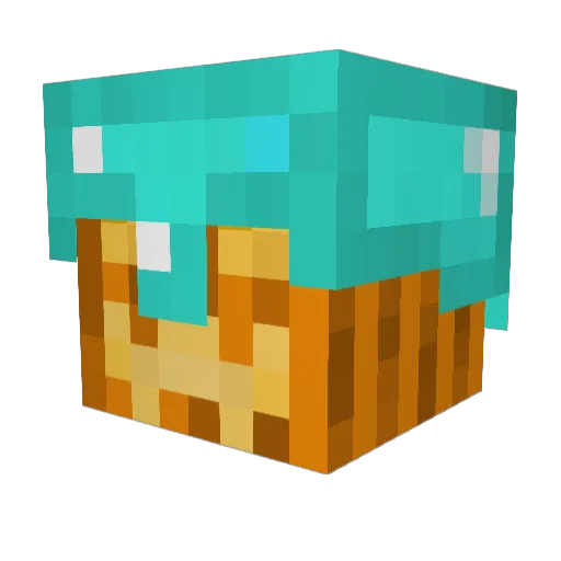 Korventre Minecraft avatar head, 3D render