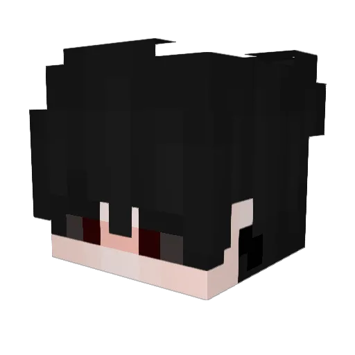 KorvusVII Minecraft avatar head, 3D render