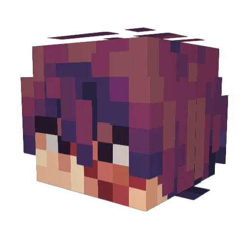 Kory1x Minecraft avatar head, 3D render