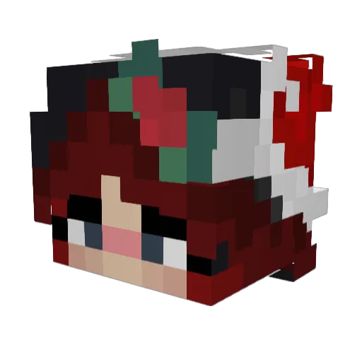 Korzby Minecraft avatar head, 3D render