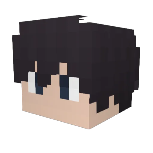 Kos_Tyan Minecraft avatar head, 3D render