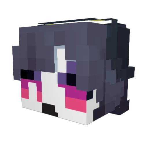 Kosaku_Kawajiri Minecraft avatar head, 3D render