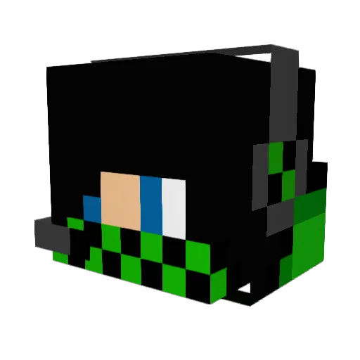 Koschi2001 Minecraft avatar head, 3D render
