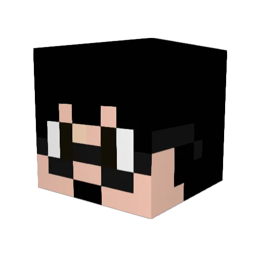 Kosei1031 Minecraft avatar head, 3D render