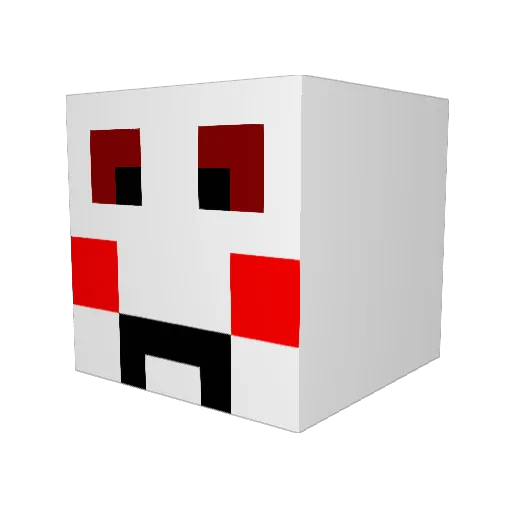 Koshi666 Minecraft avatar head, 3D render