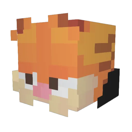 Koshiiiiii Minecraft avatar head, 3D render