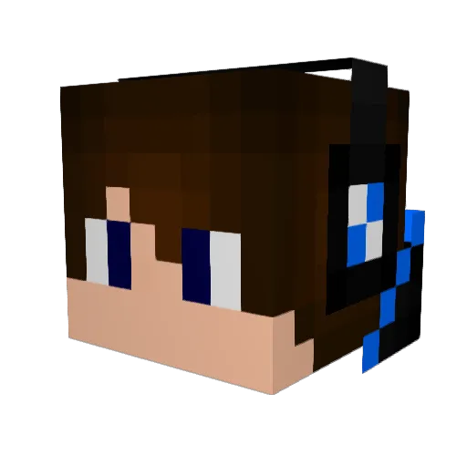 KoshiroTS Minecraft avatar head, 3D render