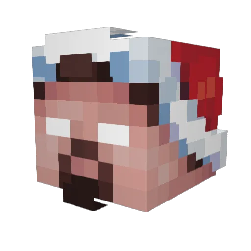 Kosiii69 Minecraft avatar head, 3D render