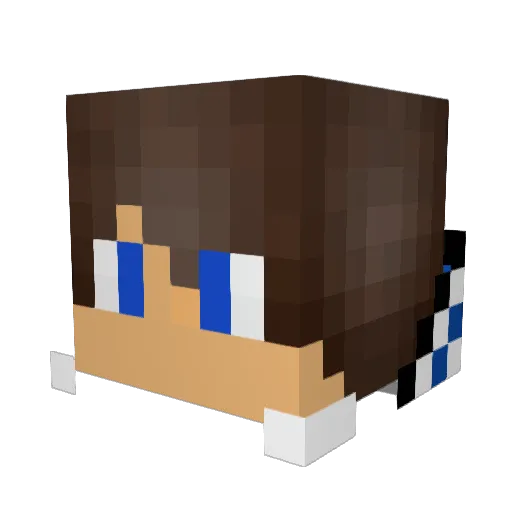 Koski003 Minecraft avatar head, 3D render