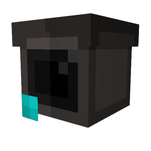 Kosmaty Minecraft avatar head, 3D render