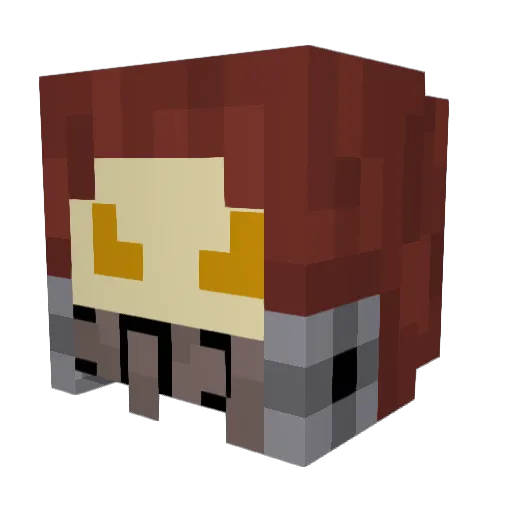 KosmicKatt Minecraft avatar head, 3D render