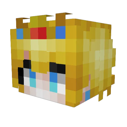KosmicKitten420 Minecraft avatar head, 3D render