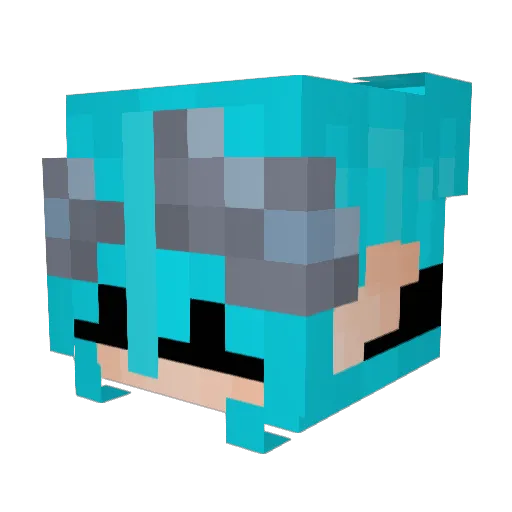 KosmicZergs Minecraft avatar head, 3D render