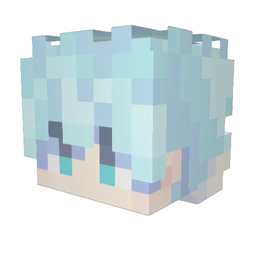 Kosmos602 Minecraft avatar head, 3D render