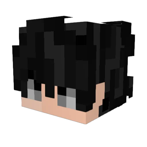 Kosmosfishy Minecraft avatar head, 3D render