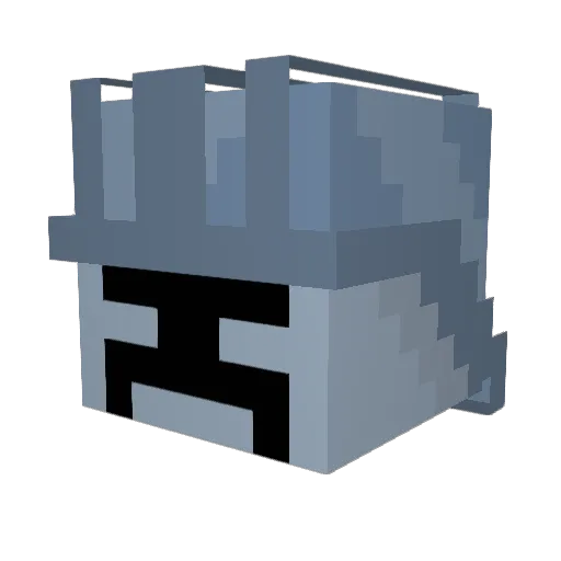Kosmyke Minecraft avatar head, 3D render
