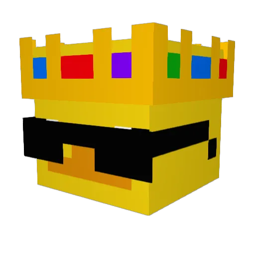 Koso_V8 Minecraft avatar head, 3D render