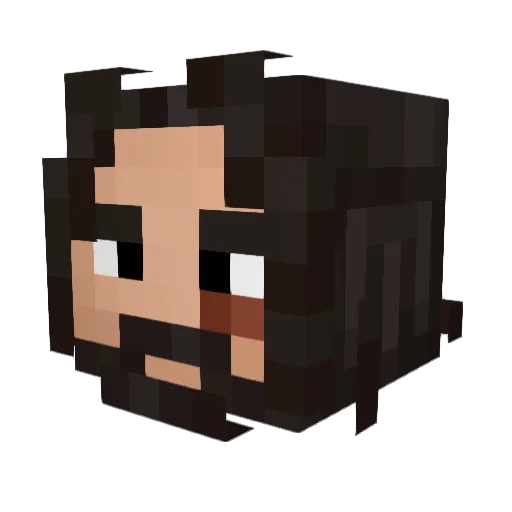 Kosolaa Minecraft avatar head, 3D render